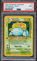 Venusaur Holo 1ª Edición 1999 en Español — Base Set PSA 9